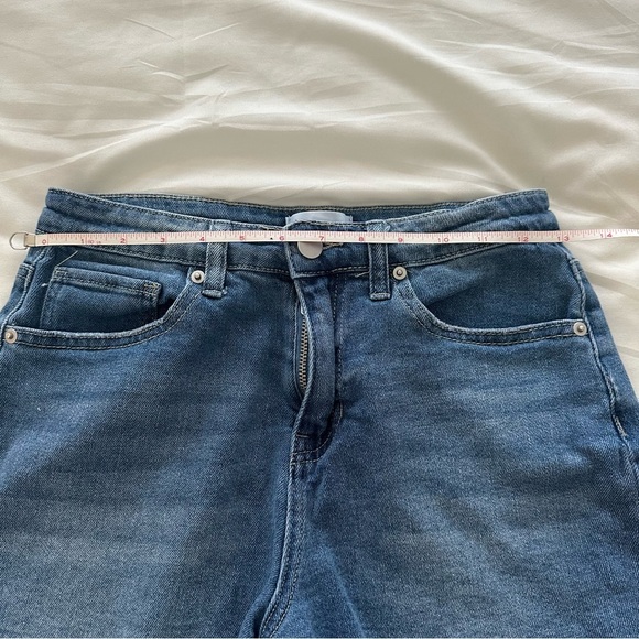 Abound Blue Jean Shorts Distressed Frayed Hem - Picture 8 of 9